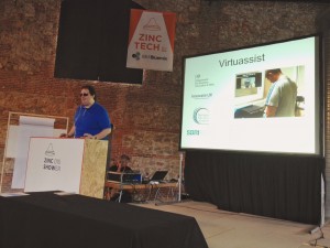 Jonathan Chacón hablando del proyecto Virtuassist y sus beneficios para las personas