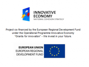 Logo de Unión Europea (Project co-financed by the European Regional Development Fund under the Operational Programme Innovative Economy 